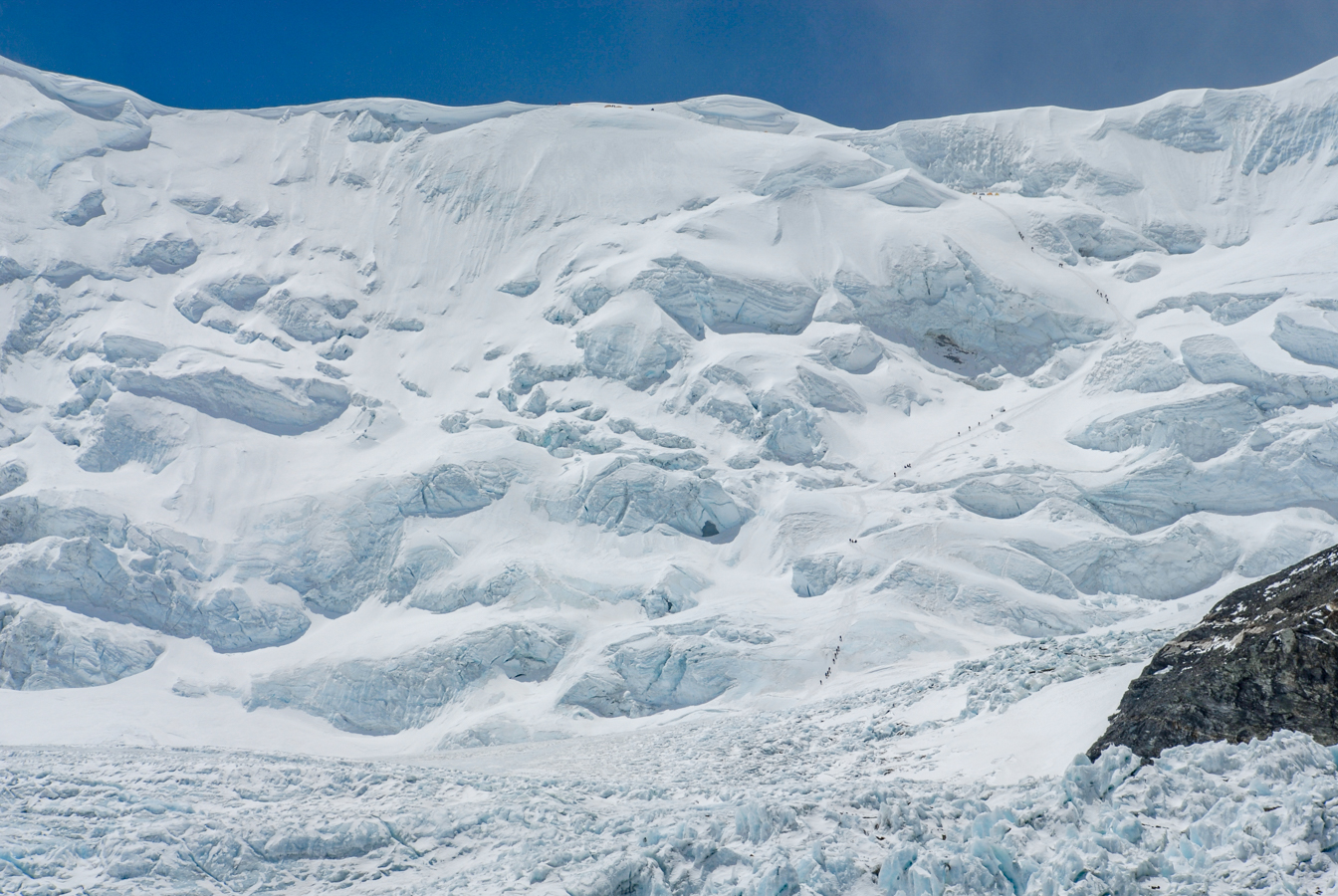 Climbers Ascending to the North Col
